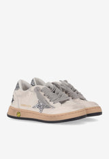 Golden Goose DB Kids Baby Girls Ballstar Lace-Up Sneakers White GJF00439F004826_80185