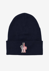 Moncler Wool Embroidered Beanie Navy K20973B0001209974_778