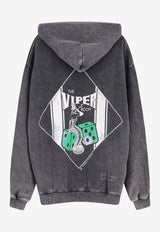 Represent Viper Graphic Print Faded Hooded Sweatshirt Gray MLM10061647_VINTAGE GREY_41114639