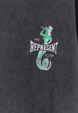 Represent Viper Graphic Print Faded Hooded Sweatshirt Gray MLM10061647_VINTAGE GREY_41114639