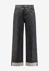 Represent Logo Patch Straight-Leg Jeans Black MLM10050001_MIDNIGHT BLACK_41114739