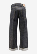 Represent Logo Patch Straight-Leg Jeans Black MLM10050001_MIDNIGHT BLACK_41114739