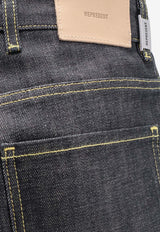 Represent Logo Patch Straight-Leg Jeans Black MLM10050001_MIDNIGHT BLACK_41114739