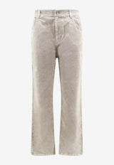 Represent Washed Straight-Leg Jeans Beige MLM10066637_VINTAGE KHAKI_41114884