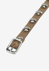 Our Legacy Flower Vegetable-Tanned Leather Bracelet Beige A2268FOOILY SAND_b9a70dbe-2f50-4d99-aac6-40717b4dd8a8