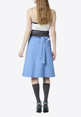 Miu Miu Deconstructed Poplin Dress Light Blue MF5786SOOO1BMS_F0013