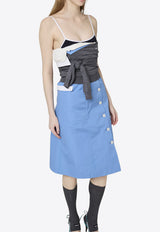 Miu Miu Deconstructed Poplin Dress Light Blue MF5786SOOO1BMS_F0013