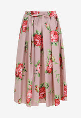 Floral Midi Skirt