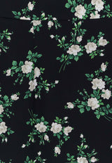 Silk Floral Skirt