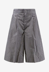 Soeur Henna Striped Tailored Shorts Black SHO0869HENNANOI2626S_NOIR/CARDAMOME_54423054