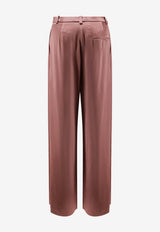 ALYSI Flared Satin Wide-Leg Pants Pink 116162P6221BLUSH_Pink_54418045