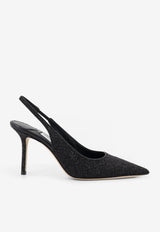 Love 85 Slingback Glittered Pumps