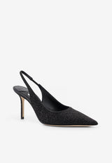 Love 85 Slingback Glittered Pumps