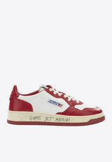 Autry Medalist Low Leather Sneakers Red AULMBH07_2b0c7d9b-3bb9-475e-a854-a2c1f48f1be3