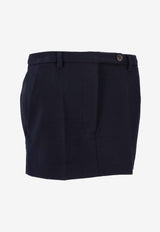 Miu Miu Tailored Mini Skirt Navy MG2573SOOO18FQ_F0008