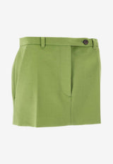 Miu Miu Tailored Mini Skirt Green MG2573SOOO18FQ_F0089