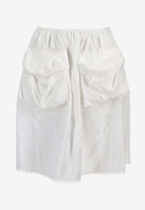 Miu Miu Front-Pockets Poplin Skirt White MG2592SOOO163M_F0009