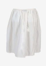 Miu Miu Front-Pockets Poplin Skirt White MG2592SOOO163M_F0009