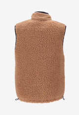 Miu Miu Teddy Zip-Up Vest Camel ML1378SOOO18S9_F0LW8