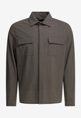 Herno Classic Buttoned Overshirt Gray CM000022U334882600_55204f97-4ab0-427d-8085-b5b505f85fed