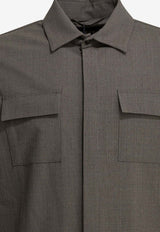 Herno Classic Buttoned Overshirt Gray CM000022U334882600_55204f97-4ab0-427d-8085-b5b505f85fed