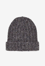 Maison Margiela Wool Logo Beanie Gray S50TB0013M13150_001F