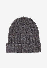 Maison Margiela Wool Logo Beanie Gray S50TB0013M13150_001F