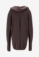 Rick Owens Oversized Hooded Sweater Dark Brown RP02E4613M_78