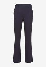 Prada Tailored Flared Pants Navy P246GS221108WF0008