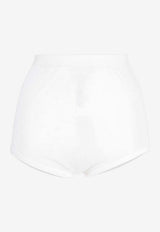 Maison Margiela High-Waist Ribbed Briefs White S51QP0021S23396100