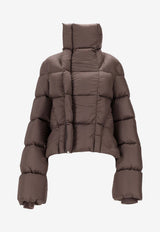 Rick Owens Naska Asymmetrical Padded Jacket Dark Brown RP02E4746NPD3_78