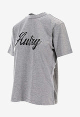 Autry Logo Script Print T-shirt Gray TSPWI5CD_D
