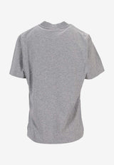 Autry Logo Script Print T-shirt Gray TSPWI5CD_D