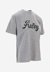 Autry Logo Script Print T-shirt Gray TSPWI5CD_D