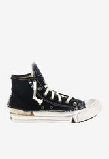 Maison Margiela Love To Death Distressed Canvas High-Top Sneakers Multicolor S39WS0129P7454_HB130