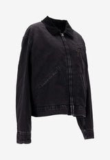 Maison Margiela Washed Denim Bomber Jacket Black S50AM0650M30040_961
