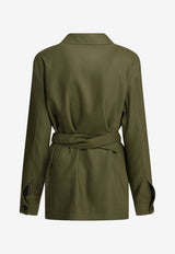 Tagliatore Lauren Belted Utility Jacket Green J-LAUREN340351EV998_f18bc5a2-8eff-4ba4-92f5-86b9ed094533