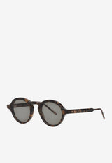 Thom Browne Round Acetate Sunglasses Gray UES926AG0002_205