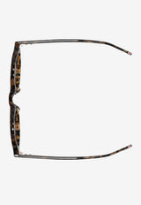 Thom Browne Round Acetate Sunglasses Gray UES926AG0002_205