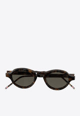 Thom Browne Round Acetate Sunglasses Gray UES926AG0002_205