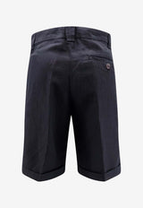 Aspesi Bermuda Buttoned Shorts Blue 0210D05985098_Blue_54417914