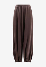 ALYSI Wide-Leg Drawstring Pants Brown 116175P6209CHOCO_Choco_54417936