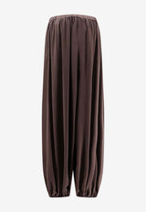 ALYSI Wide-Leg Drawstring Pants Brown 116175P6209CHOCO_Choco_54417936