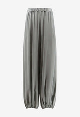 ALYSI Wide-Leg Drawstring Pants Gray 116175P6209PL_Polvere_54417815