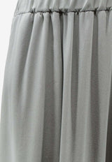 ALYSI Wide-Leg Drawstring Pants Gray 116175P6209PL_Polvere_54417815
