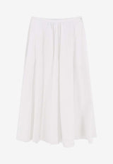 Aspesi Flared Midi Skirt White 2290D30785072_White_54417975
