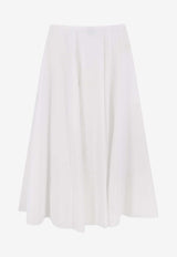 Aspesi Flared Midi Skirt White 2290D30785072_White_54417975