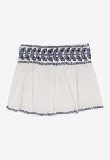Isabel Marant Etoile Picadilia Embroidered Mini Skirt White JU0160FBD1J16EECBU_ECRUBLUE_41973122
