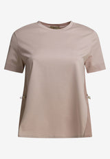 Herno Paneled T-shirt with Waist-Drawstring Pink JG000224D520064035_d7e44818-b840-4240-b115-3d1172e2d20f