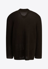 Our Legacy Parlor Textured Cardigan Brown M2263PBCOFFEE_3af97fb7-b855-4617-97f0-a1cbfbbcb97b